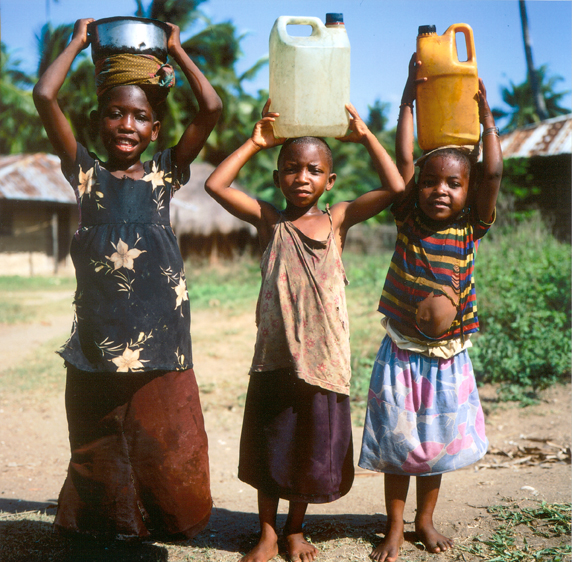 Three Kids at the Well